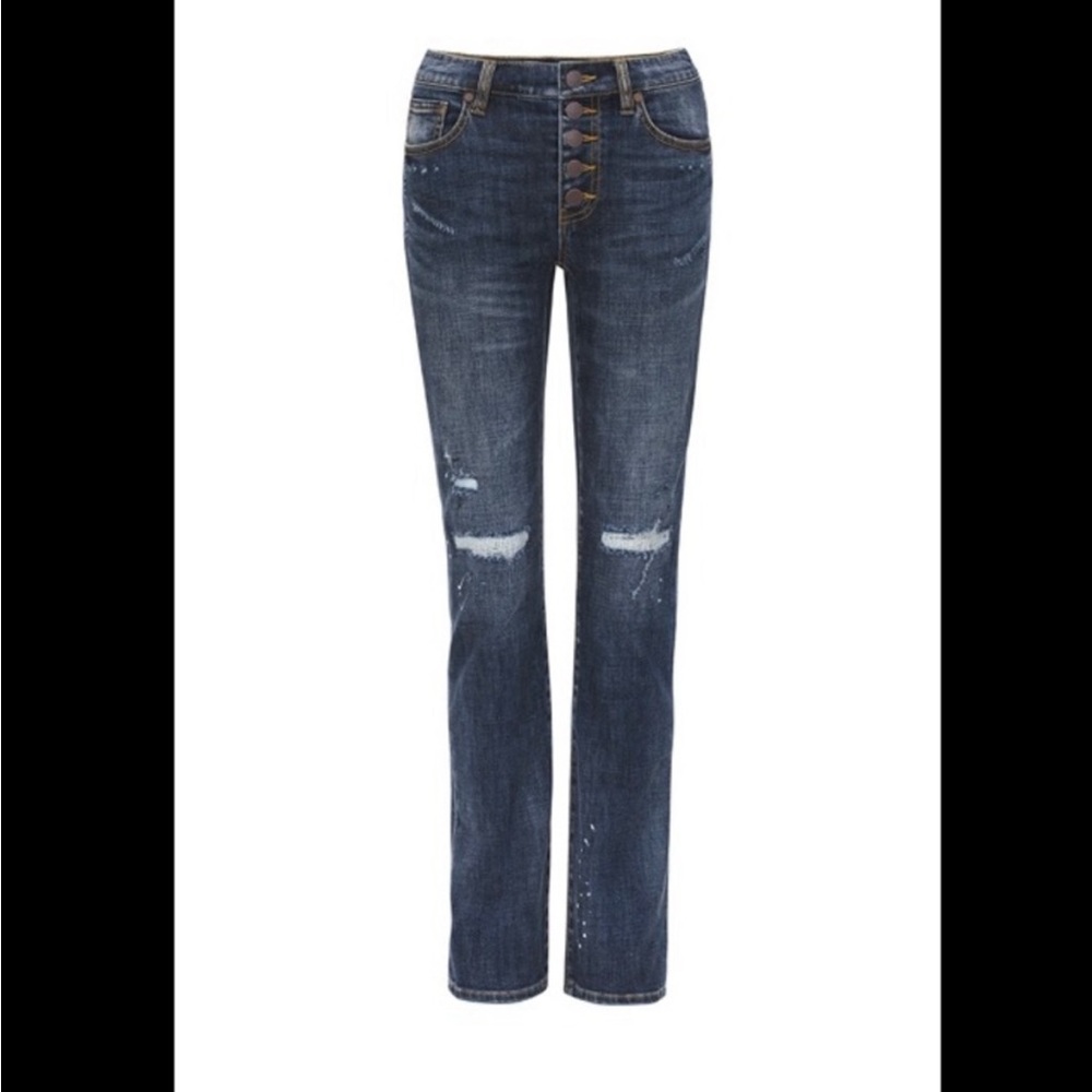 Cabi Button Fly Straight Jean Size 8